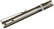 J1953GN Couteau CJRB Lyrid Lame Acier AR-RPM9 Manche G10 Green Crossbar Roulement à Billes - Livraison Gratuite