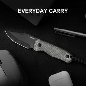 KI1092A1 Couteau Kizer Drop Bear Lame Clip Point Acier AEB-L Manche Micarta Noir Etui Kydex - Livraison Gratuite