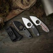 KI1114A3 Couteau Kizer Nightjar | Lame Acier AUS-10 Satin | Manche Micarta Vortex Multi-Color | Housse Kydex - Livraison Gratuite