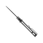 KIV3619A9 Couteau Kizer Drop Bear Pliant Lame Drop Point Acier Nitro-V Manche Acrylique Sécurité Clutch Lock - Livraison Gratuite