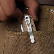 KIV3698A2  Kizer Renaissance | Couteau Lame Sheepsfoot Acier Bohler N690 Satin | Manche Brown Norplex UltreX Micarta Linerlock - Livraison Gratuite