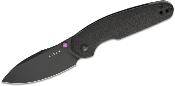 KIV3730A2 Couteau Kizer Meteora Lame Acier Nitro-V Manche Aluminium Noir Sécurité Liner Lock Clip - Livraison Gratuite