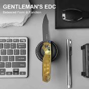 KIV3789A3 Kizer Pokiman CC – Couteau Lame Acier AEB-L Clip Point Manche Ultem Clutch Lock Thumb Stud Clip – Livraison Gratuite