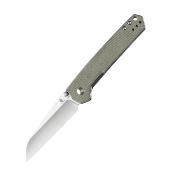 KIV4516SC2 Couteau Kizer Domin Vanguard Green Micarta Lame Acier 154CM IKBS - Livraison Gratuite