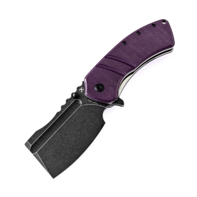 KT1030A4 Couteau Kansept Cleavers XL Korvid Purple G10 Lame 154CM - Livraison Gratuite
