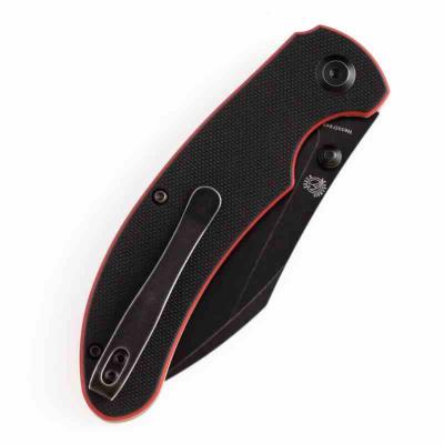 KT1039A2 Kansept Nesstreet Black/Red – Couteau Pliant Lame Acier 154CM Manche Noir/Rouge G10 Liner Lock – Livraison Gratuite