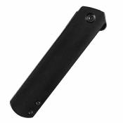 T2020T9 Couteau Kansept  Foosa Slip Joint Flipper – Lame Tanto Acier D2 black Manche Acrylique  – Livraison Gratuite