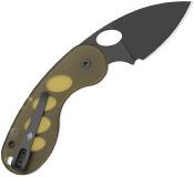 KV2742TSJA1 — Couteau Kizer Microbe Sandvik 14C28N 58-60 HRC Drop-Point Ultem Slipjoint - Livraison Gratuite