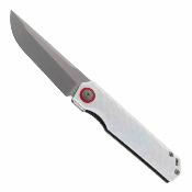 MAXMM482B Couteau Maxace Baby Racoon V | Lame Acier 10Cr15CoMoV Satin | Manche G10 Blanc | Livraison Gratuite