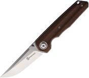 MAXMSM203 Couteau Maxace Samurai 2.0 Brown Lame Tanto Acier Bohler K110 - Livraison Gratuite