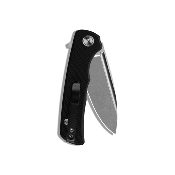 MGR810WBK — Couteau Miguron Knives Talism Lame Acier D2 Drop Point Stonewash Manche G10 Noir Flipper - Livraison Gratuite