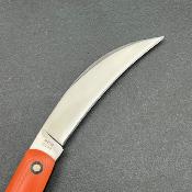 Lot de 3 MR590 Couteau Marbles Reaper Wharncliffe Acier 440A Manche G10 Orange Slip Joint - Livraison Gratuite