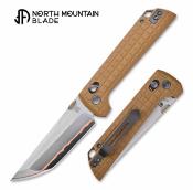 NMB2418TANG5 North Mountain Blade 2418 "Chop" – Couteau pliant Crossbar Lock Lame Acier 5 couches avec Cuivre Manche Tan G10 - Livraison Gratuite