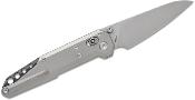 NOCMT2703 NOC Knives Dark Feather - Couteau Pliant Lame Acier M390 Sheepsfoot Manche Titane Verrouillage Crossbar Lock - Livraison Gratuite 