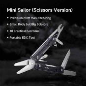 NTL20237 Outils multifonctions 10-en-1 NexTool Mini Sailor Scissors MultiTool Manche Aluminium Noir - Livraison Gratuite