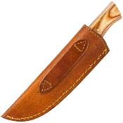 PA203447 Lot de 2 Poignard Rite Edge Skinner Cannon Wood Lame Acier Inox Etui Cuir - Livraison Gratuite 