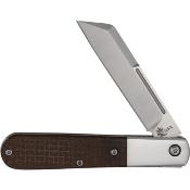 QBM180 Couteau Queen Cutlery Large Barlow Wharncliffe Lame Acier Bohler M390 Made USA - Livraison Gratuite