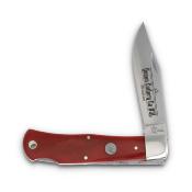 QRSB106L Queen Cutlery Red Bone Lockback – Couteau Traditionnel Clip Point Lame Acier 1095 Carbone Manche Os Rouge USA - Livraison Gratuite