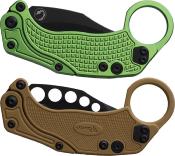 REA126 Set de 2 Karambits Reate Knives EXO-K Green Lame Acier N690 + Trainer - Livraison Gratuite