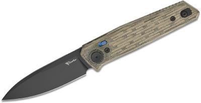 REA188 Couteau Reate Knives PL-6 Green/Black Pivot Lock Lame Nitro-V Black - Livraison Gratuite