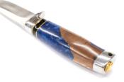 RR2239 Poignard Rough Ryder Puukko Resin/Wood Lame Acier 440 Etui + Pierre - Livraison Gratuite