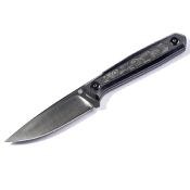 RS3501FD Real Steel Dex Apex – Couteau Fixe EDC | Lame M390 Satin | Manche Black G10 + Carbone | Étui Kydex  - Livraison Gratuite