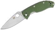 SC122GPGR Couteau Spyderco Tenacious Liner Lock Manche G-10 Vert Lame Drop Point Acier 8Cr13MoV - Livraison Gratuite