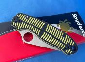 SC223GBKYLMCP Couteau Spyderco Para 3 Salt | Lame Clip Point Acier CPM MagnaCut Satin | Manche Yellow/Black G10 Compression Lock - Livraison Gratuite