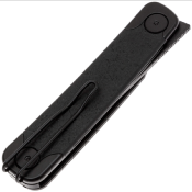 SRM131MGB Couteau SRM Enso 131M-GB Trailing Point Lame Acier Sandvik 14C28N Manche Black G10 Sécurité Liner Lock - Livraison Gratuite 