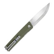 SRM401LGP Couteau Pliant SRM Gent Lame Acier 10Cr15CoMoV Manche G10 Vert Linerlock - Livraison Gratuite