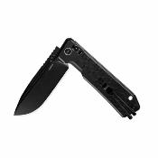SRM7228BAB2 Couteau Pliant SRM Rubik | Lame Acier 14C28N Black Titanium | Manche Black Aluminum Ambi Lock - Livraison Gratuite