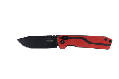 SRM7228LGV Couteau SRM Knives 7228L Red Ambi Lock Lame 10Cr15CoMov  - Livraison Gratuite