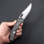 SRM9203MB Couteau SRM Knives 9203 MB Ambi Lock Jeans Micarta Lame Acier 10Cr15CoMoV - Livraison Gratuite