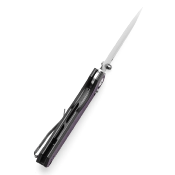 T1105V1 Couteau Tenable Beaver Cross Bar Lock Lame Nitro-V Manche Black/Purple - Livraison Gratuite