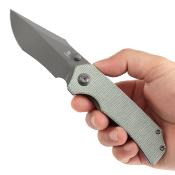 T1122A4 Couteau Tenable Fermi Green Lame Acier 14C28N Grey - Livraison Gratuite