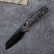 TD024BKGD Defcon Artifact Black/Gold  | Couteau Pliant | Lame Sheepfoot 14C28N | Manche Résine| Axis Lock Bearing - Livraison Gratuite