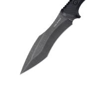 TFFIX120BK Couteau Tac Force Lame Fixed Blade Acier 3Cr13MoV Manche G10 Noir Etui Nylon - Livraison Gratuite