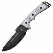 TPOC01 Couteau Fixe TOPS Outpost Command Lame Acier 1095 Manche Micarta Noir Étui Nylon Made In USA - Livraison Gratuite