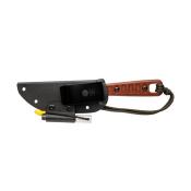 TPTLTOB Couteau Fixe TOPS Lite Trekker OB Lame Acier 1095 Manche Micarta Brun Étui Kydex Made In USA - Livraison Gratuite