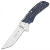 UC3440 Couteau United Cutlery Honshu Sekyuriti Black/Blue Lame Acier D2 IKBS - Livraison Gratuite