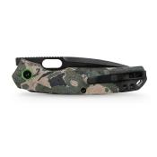VOSA2235 Couteau Pliant Vosteed Psyop Lame Acier Elmax Manche Micarta Bleu Top Liner Lock - Livraison Gratuite