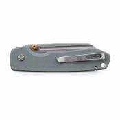 VOSA2930  Couteau Vosteed Raccoon 2.0 | Lame Modified Sheepsfoot Acier 14C28N | Manche Gray G10 Button Lock - Livraison Gratuite