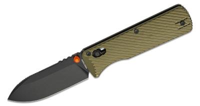 VOSA4105 Couteau Vosteed Vombat Lame Zulu M390 Manche Aluminium Olive Sécurité Crossbar Lock - Livraison Gratuite