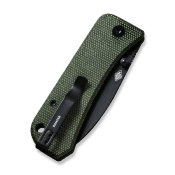 WE2004J Couteau We Knife Banter Lame Spear Point Acier S35VN Manche Micarta Vert Pivot Roulements à Billes - Livraison Gratuite