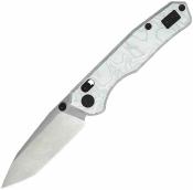 CMB22C CMB Explorer V2 | Couteau Lame Acier 14C28N Satin Drop Point | Manche Aluminum Foil | Axis Lock | Livraison Gratuite