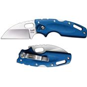 Couteau Cold Steel Tuff Lite EDC Wharncliffe AUS-8 Manche Blue Griv-Ex Tri-Ad Lock CS20LTB - Free Shipping