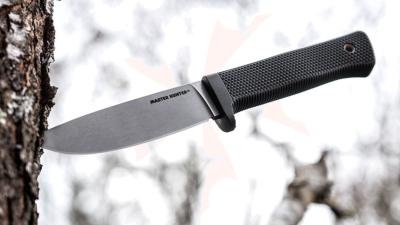 Couteau Cold Steel 3V Master Hunter Stonewash Lame Acier CPM-3V Manche Kray-Ex CS36CB - Free Shipping