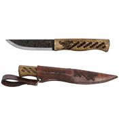 Couteau Condor Norse Dragon Carbone 1095 Etui Cuir Made El Salvador CTK102138HC - Free Shipping