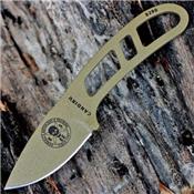 Couteau de Survie ESEE Candiru Dark Earth Brown Carbone 1095 Etui Made In USA ESCANDE - Free SHipping