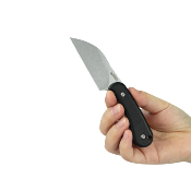 KUB412A Kubey Rock Hopper – Couteau lame fixe Wharncliffe Lame Acier 14C28N Bead Blast Manche Black G10 - Housse kydex - Livraison Gratuite